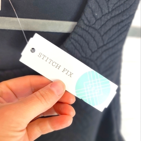 PIXLEY FIORENZA TEXTURED KNIT DRESS IN BLACK, SZ MEDIUM - Picture 7 of 14